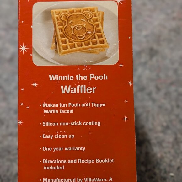 Disney Store Winnie the Pooh & Tigger Waffler Waffle Maker Iron 5555-15 Rare - Picture 3 of 5